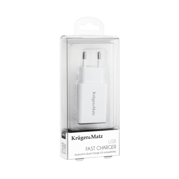 Ładowarka sieciowa Kruger&Matz USB z funkcją Quick Charge 3.0