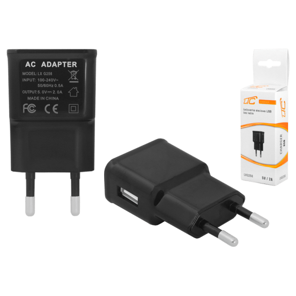 Ładowarka sieciowa USB 2000 mA LXG256