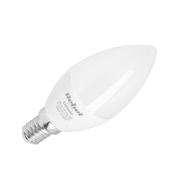 Lampa LED Rebel, świeca 3W, E14 3000K, 230V