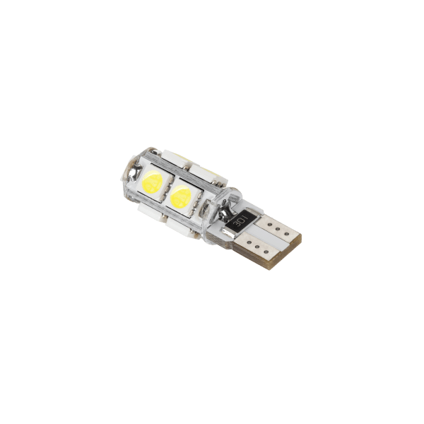 Lampa samochodowa LED T10, 9 x SMD5050, 12V, biała