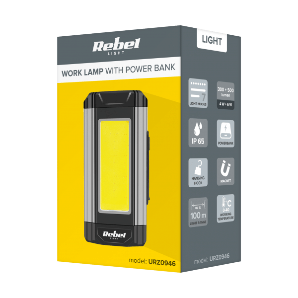 Lampa warsztatowa LED Rebel 15 W