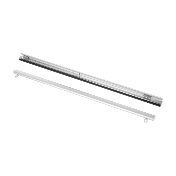 Listwa aluminiowa do zawieszania plakatu KLIP 2x70cm + przyssawka 45mm x2szt z haczykiem