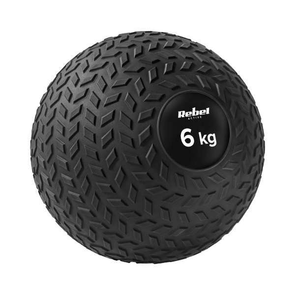 Mała piłka lekarska do ćwiczeń rehabilitacyjna Slam Ball 23cm 6kg, REBEL ACTIVE