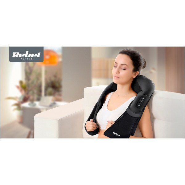 Masażer karku, pleców i szyi , Shiatsu, REBEL ACTIVE
