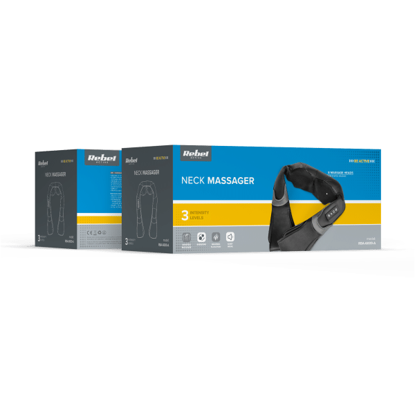 Masażer karku, pleców i szyi , Shiatsu, REBEL ACTIVE