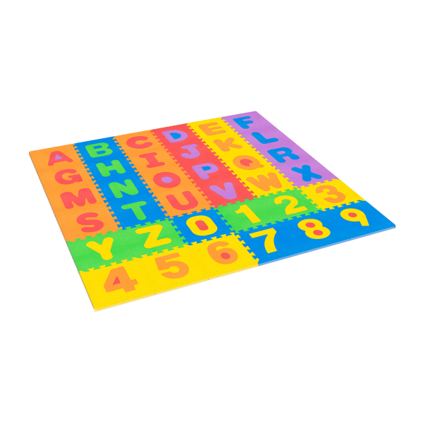 Mata edukacyjna dla dzieci, puzzle 180 x 180 cm, alfabet