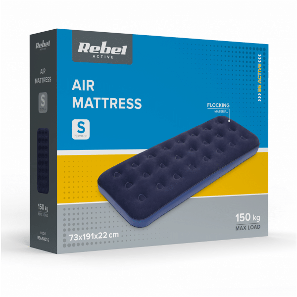 Materac dmuchany jednoosobowy REBEL ACTIVE, 191 x 73 x 22 cm