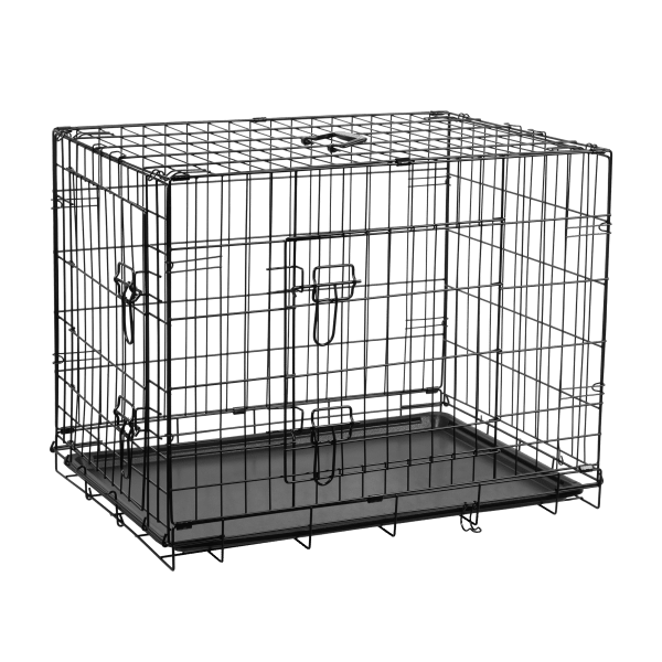 Metalowa klatka dla psa, kojec, rozmiar L 76x53x59 cm , REBEL ANIMALS