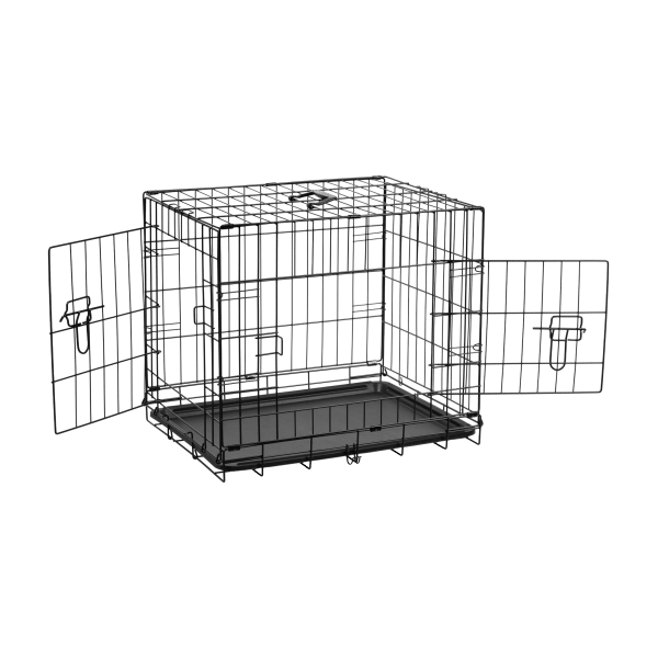 Metalowa klatka dla psa, kojec, rozmiar M 61x46x51 cm , REBEL ANIMALS