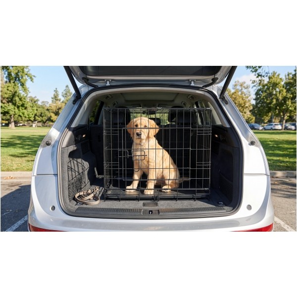 Metalowa klatka dla psa, kojec, rozmiar M 61x46x51 cm , REBEL ANIMALS