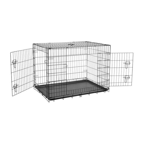 Metalowa klatka dla psa, kojec, rozmiar XXXL 122x76x83 cm , REBEL ANIMALS
