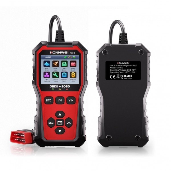 Miernik diagnostyczny, skaner OBD2 Konnwei KW340