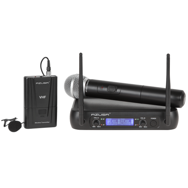 Mikrofon VHF 2 kanały WR-358LD (1 x mik. do ręki + 1x klip)