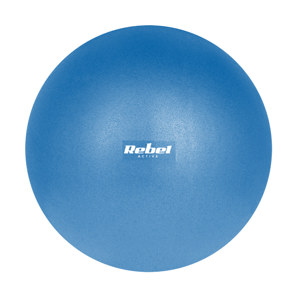 Mini piłka gimnastyczna do pilates rehabilitacyjna 25cm, kolor niebieski , REBEL ACTIVE