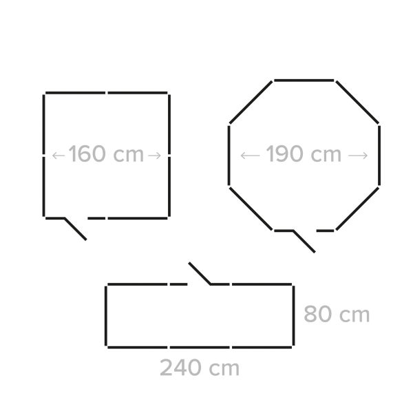 Modułowy kojec dla psa, stalowa zagroda, rozmiar S, 8 paneli 80x60 cm , REBEL ANIMALS