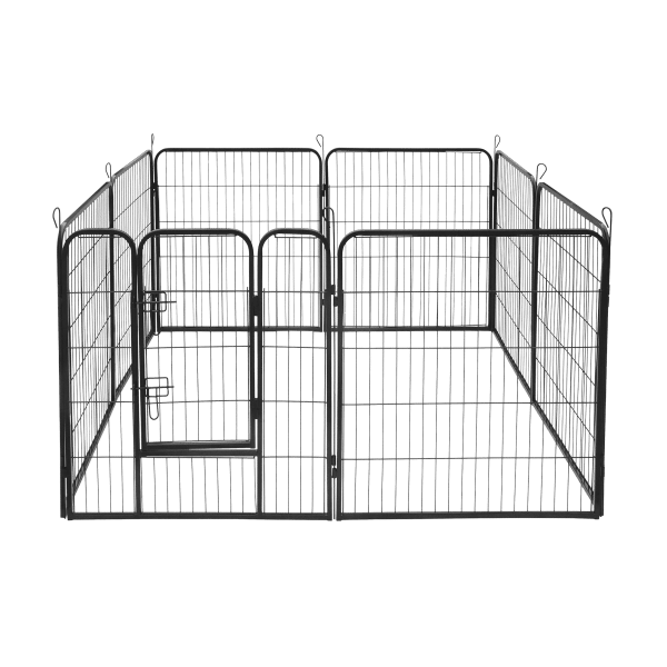 Modułowy kojec dla psa, stalowa zagroda, rozmiar XL, 8 paneli 80x100 cm , REBEL ANIMALS