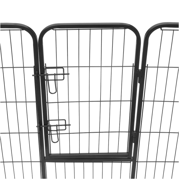 Modułowy kojec dla psa, stalowa zagroda, rozmiar XL, 8 paneli 80x100 cm , REBEL ANIMALS