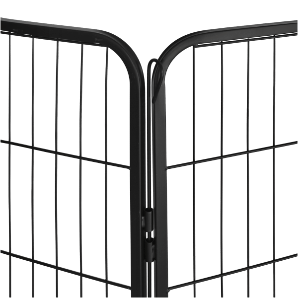 Modułowy kojec dla psa, stalowa zagroda, rozmiar XL, 8 paneli 80x100 cm , REBEL ANIMALS