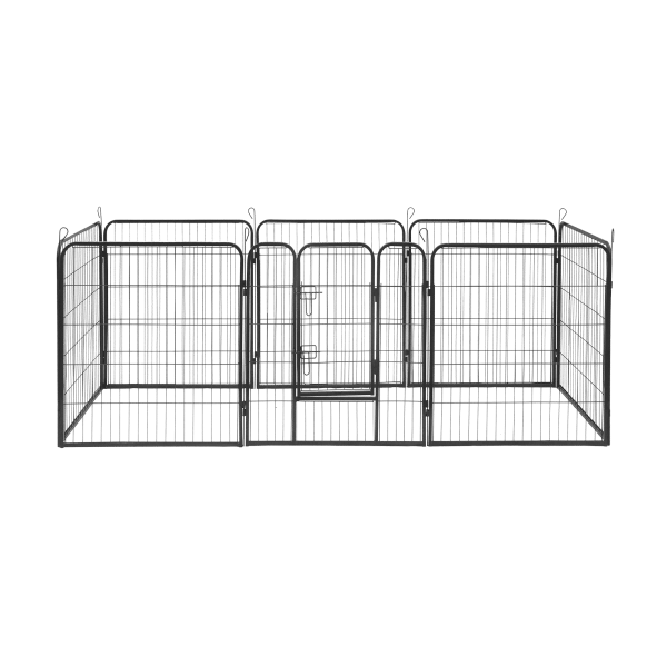 Modułowy kojec dla psa, stalowa zagroda, rozmiar XL, 8 paneli 80x100 cm , REBEL ANIMALS