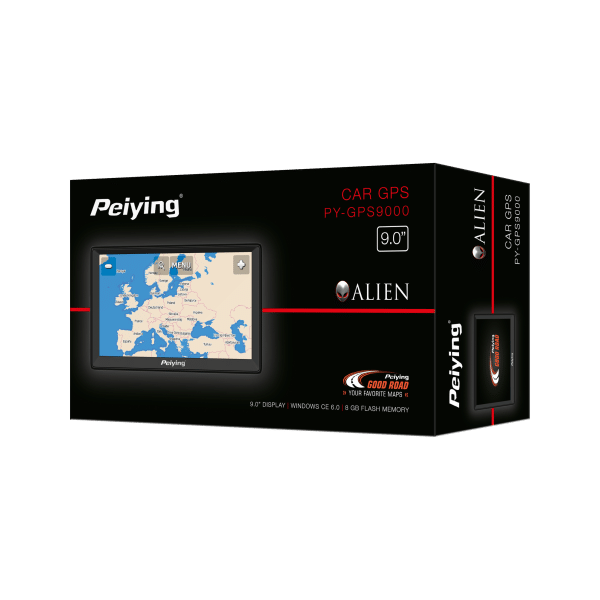 Nawigacja GPS Peiying Alien PY-GPS9000 + Mapa EU