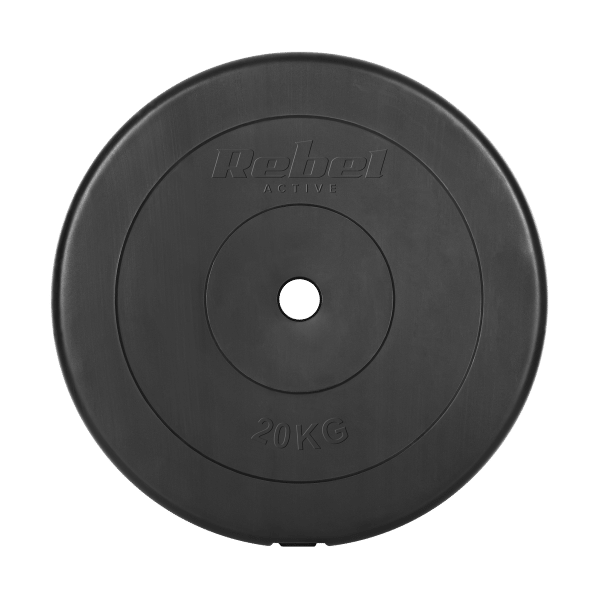 Obciążenie bitumiczne 20kg, otwór 31mm, talerz klasyczny, REBEL ACTIVE