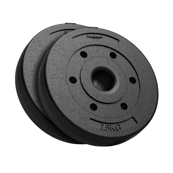 Obciążenie bitumiczne olimpijskie zestaw 2x7.5kg, otwór 51mm , REBEL ACTIVE