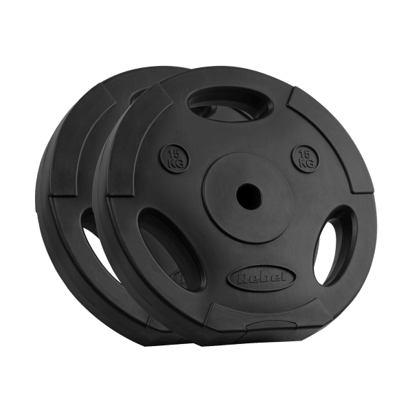 Obciążenie bitumiczne zestaw 2x15kg, otwór 31mm, talerz z uchwytami, REBEL ACTIVE