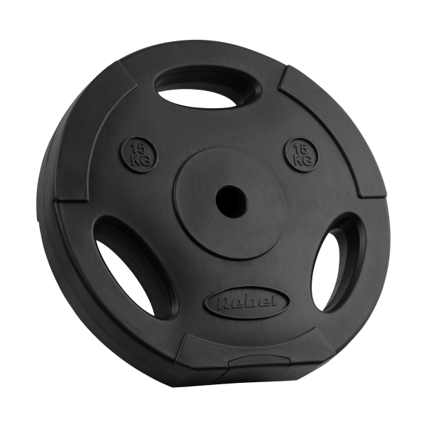 Obciążenie bitumiczne zestaw 2x15kg, otwór 31mm, talerz z uchwytami, REBEL ACTIVE