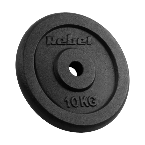 Obciążenie żeliwne zestaw 2x10kg, otwór 31mm, talerz klasyczny, REBEL ACTIVE
