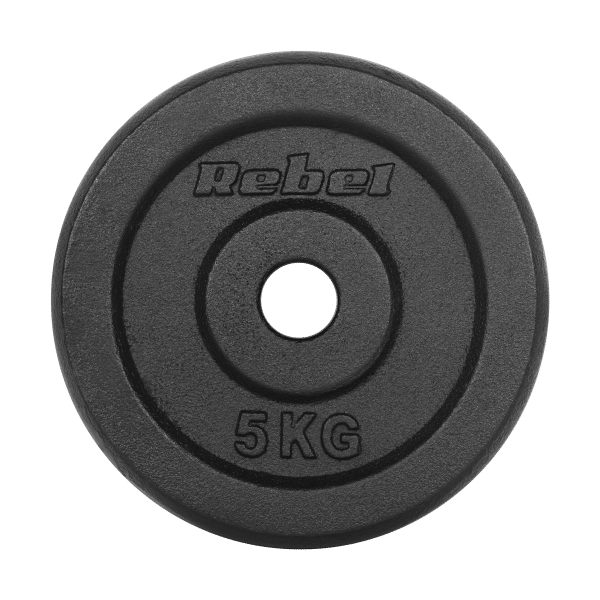 Obciążenie żeliwne zestaw 4x5kg, otwór 31mm, talerz klasyczny, REBEL ACTIVE