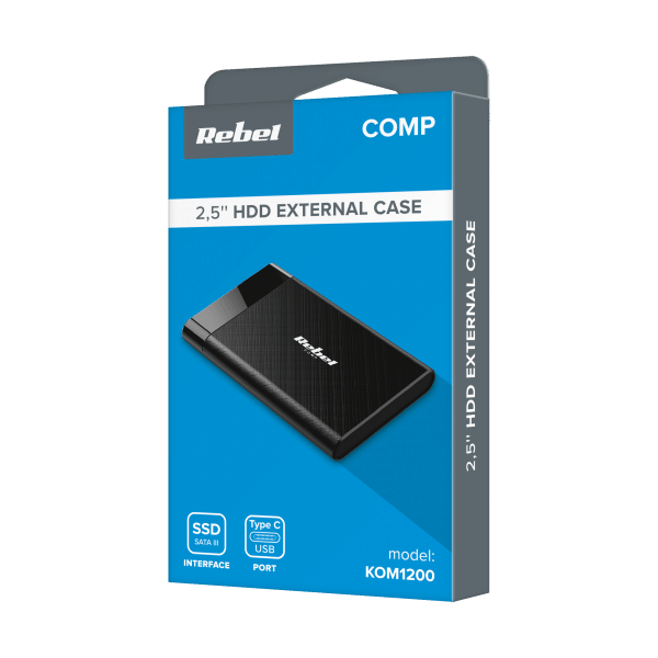 Obudowa dysku 2,5" SATA USB C 3.1 Rebel