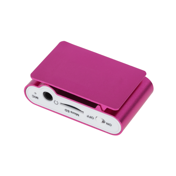 Odtwarzacz MP3 z wyświetlaczem Quer (różowy)