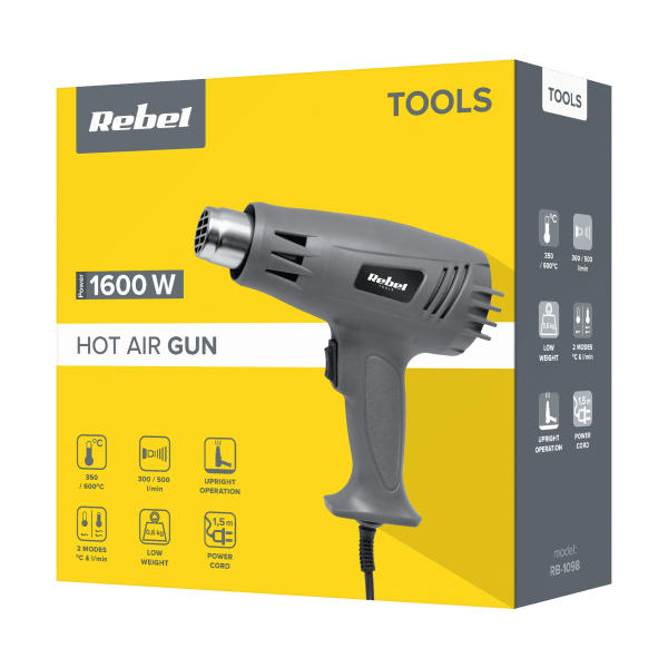 Opalarka na gorące powietrze 1600W Rebel