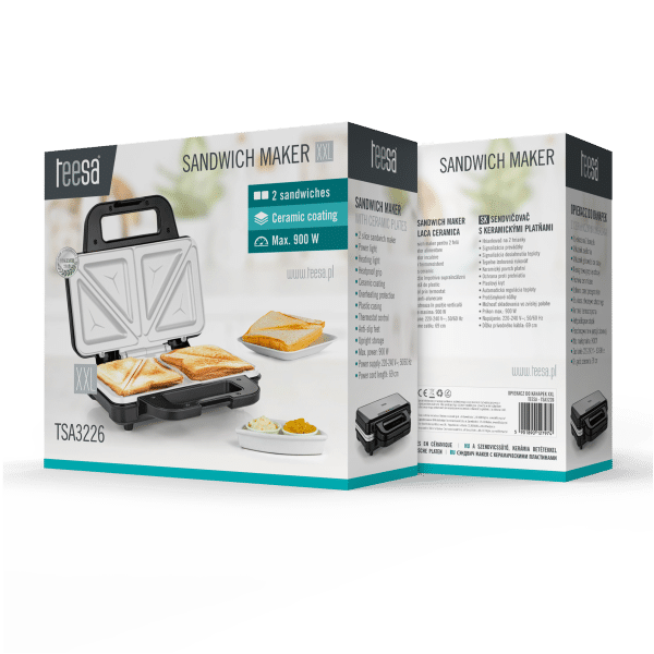 Opiekacz do kanapek , toster , XXL , 900 W