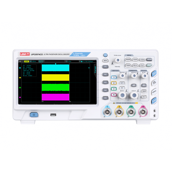 Oscyloskop Uni-T UPO2074CS z wyświetlaczem wykonanym w technologii Ultra PHOSPHOR
