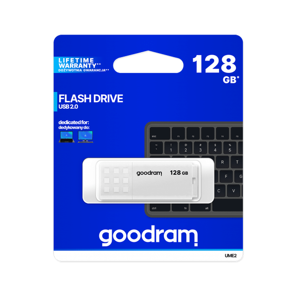 Pendrive Goodram USB 2.0 128GB biały