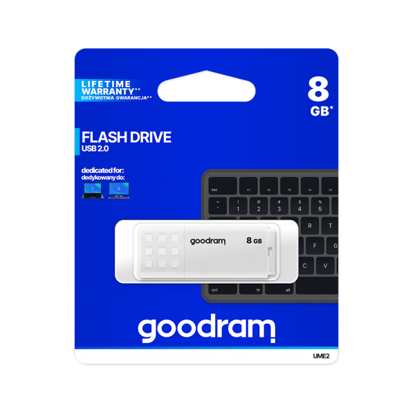 Pendrive Goodram USB 2.0 8GB biały