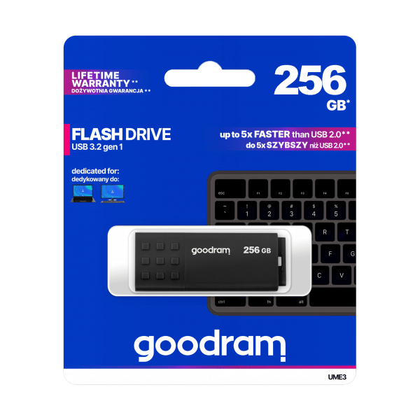 Pendrive Goodram USB 3.2 256GB czarny