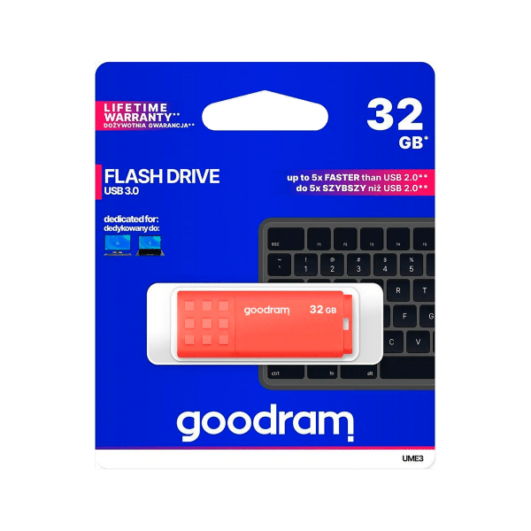 Pendrive Goodram USB 3.2 32GB pomarańczowy