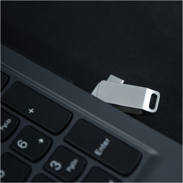 Pendrive Goodram USB + USB C 64GB srebrny