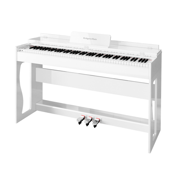 Pianino cyfrowe Kruger&Matz KMDP-135 , kolor biały połysk