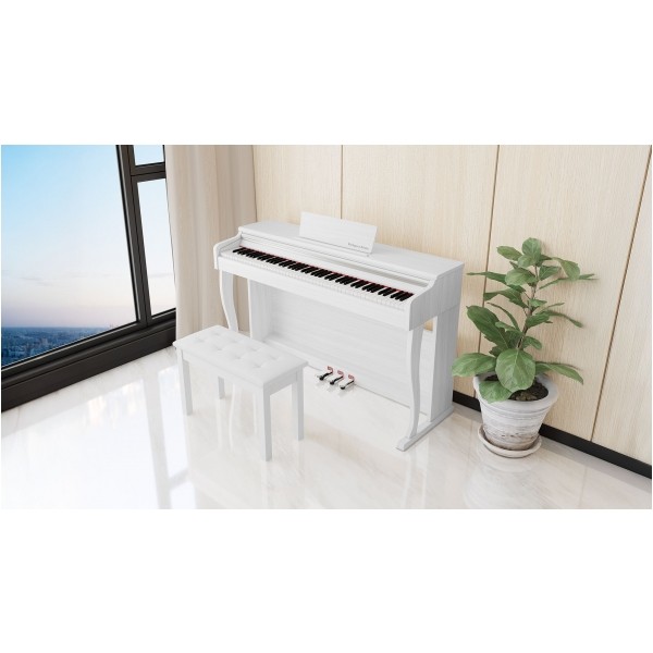 Pianino cyfrowe Kruger&Matz KMDP-155 , kolor biały