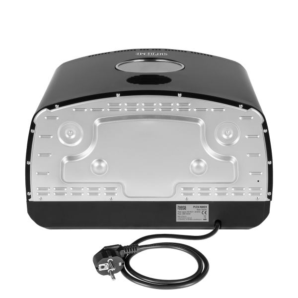 Piec do pizzy SUPREME ELITE 2200 W, 450 stopni, dwie grzałki, okno, LED, 33 cm, różne programy pieczenia