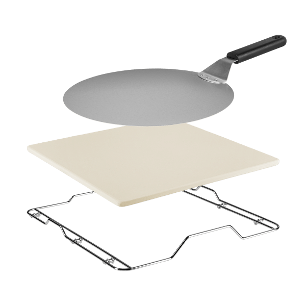 Piec do pizzy SUPREME ELITE 2200 W, 450 stopni, dwie grzałki, okno, LED, 33 cm, różne programy pieczenia