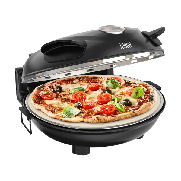 Piec do pizzy TEESA SUPREME, 1200 W, 32 cm , okienko , wyjmowany kamień