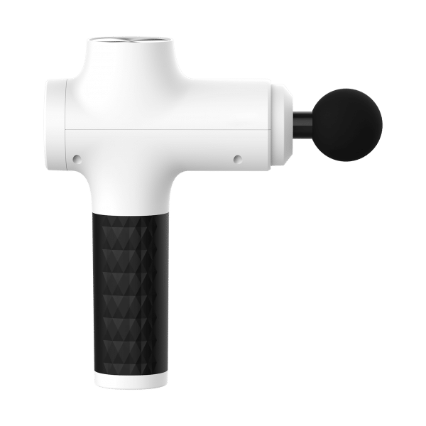Pistolet do masażu, 8 nakładek, biały , REBEL ACTIVE
