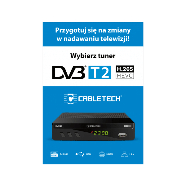 Plakat Cabletech Tuner DVB-T2