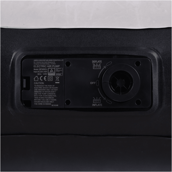 Podwójny materac pompowany AVENLI z wbudowaną pompką 191x137x30