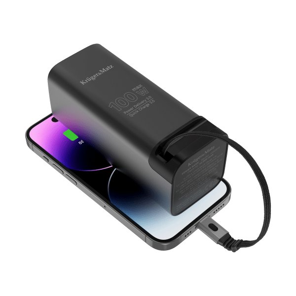 PowerBank Kruger&Matz 20000 mAh Li-ion 100W z funkcją QC oraz PD