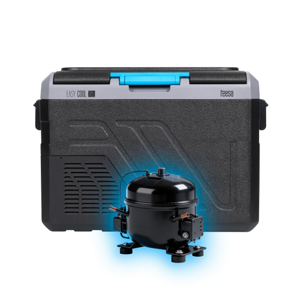 Profesjonalna lodówka turystyczna kompresorowa TEESA z funkcją mrożenia 32L DC12/24 AC 230V